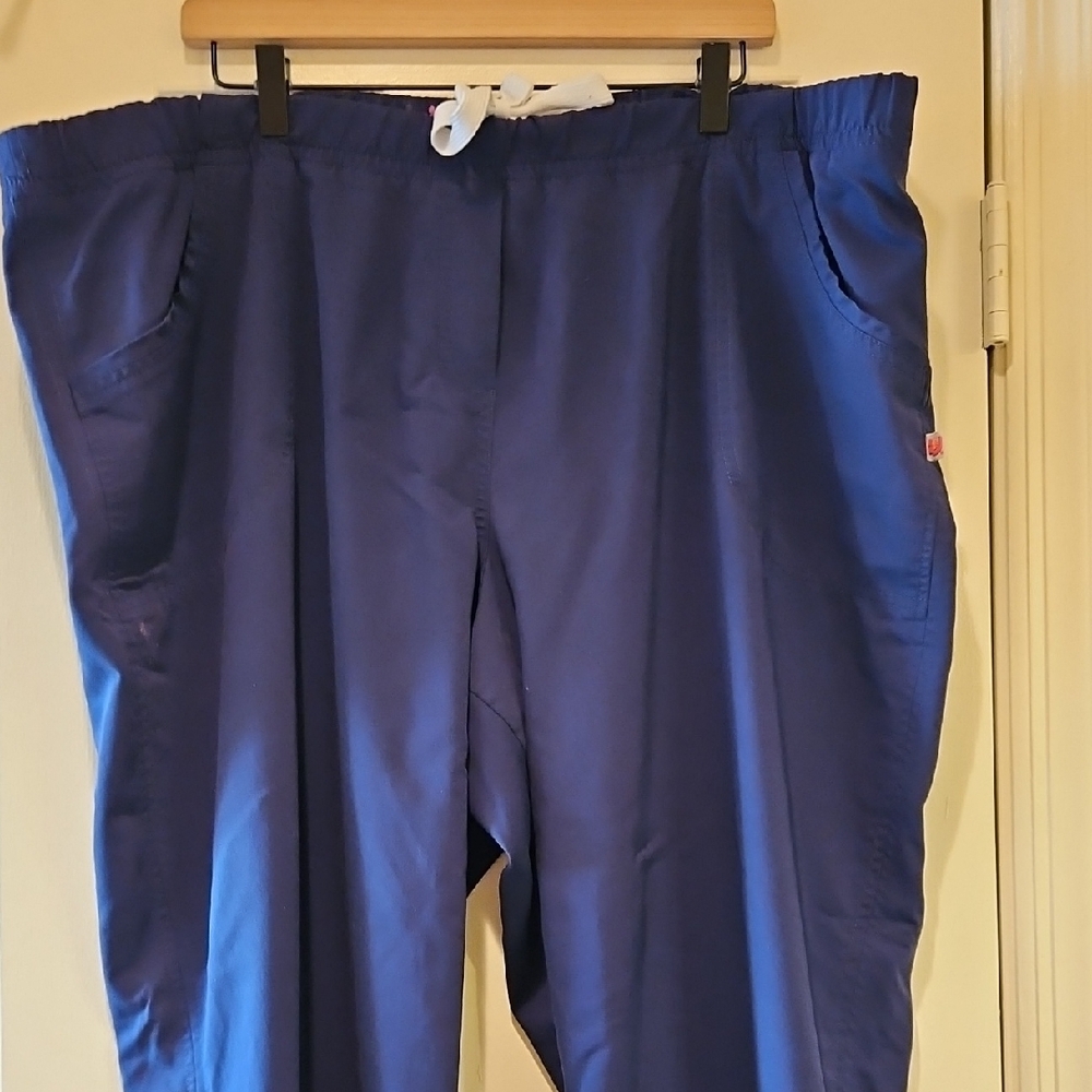 Women's Classic URBANE Navy Blue Scrub Bottoms - Picture 3 of 15